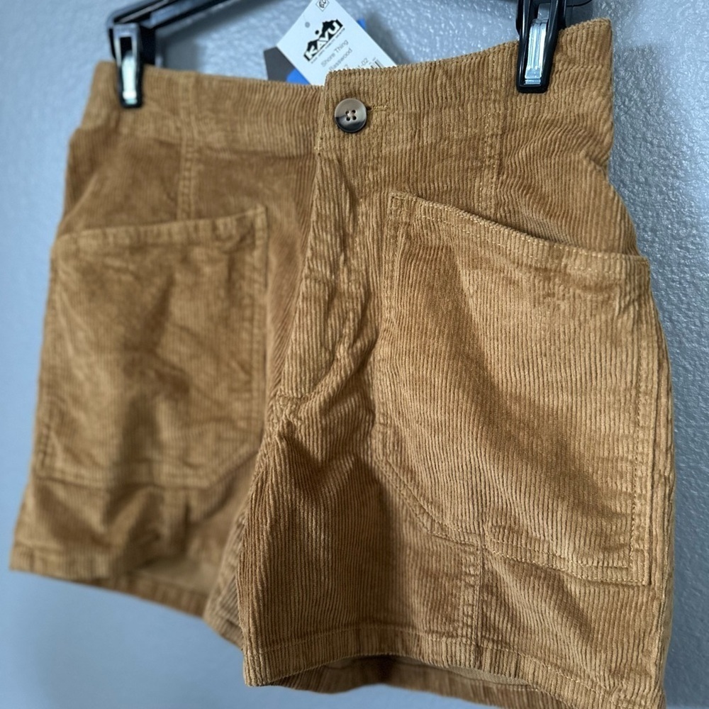 NWT KAVU Women’s Shore Thing Shorts in Basswood Tan, size 2. - Picture 2 of 10